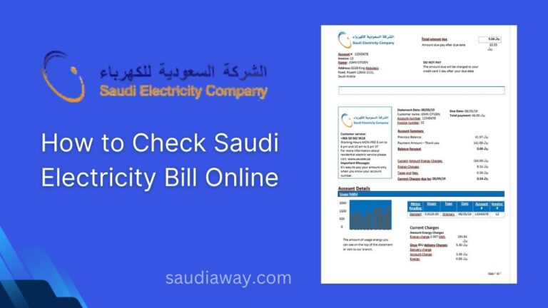 How to Check Saudi Electricity Bill Online